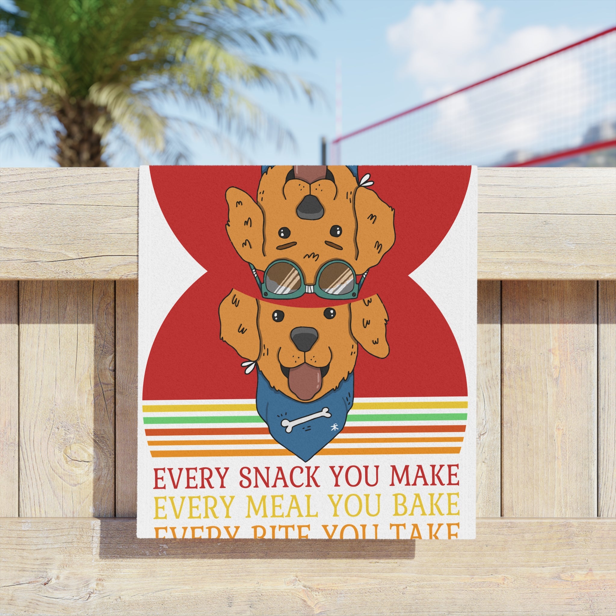 Fun Dog-Themed Beach Towel - Perfect for Pet Lovers and Summer Days